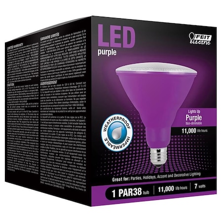 Feit Electric Feit PAR38 E26 (Medium) LED Bulb Purple 90 Watt Equivalence 1 pk PAR38/P10KLEDBX